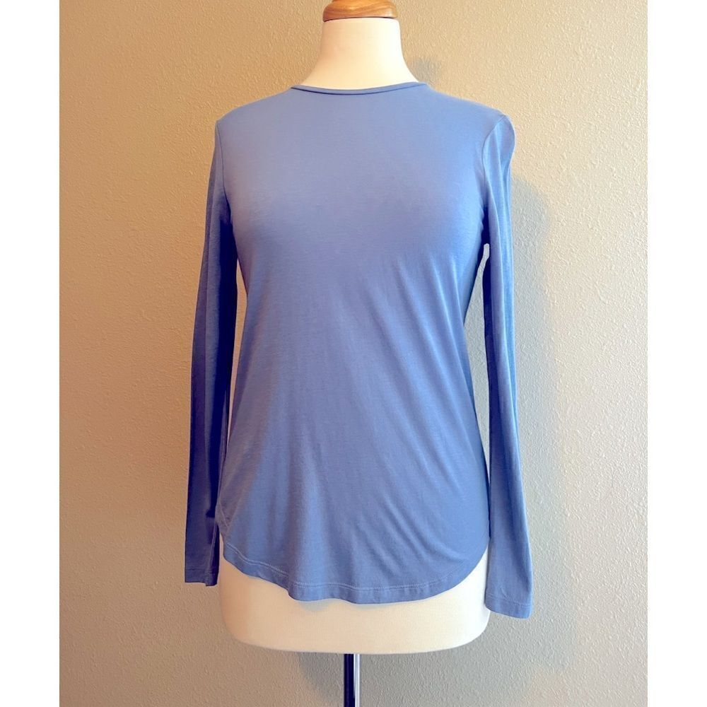 Ann Taylor Long Sleeve baby blue Tee SP